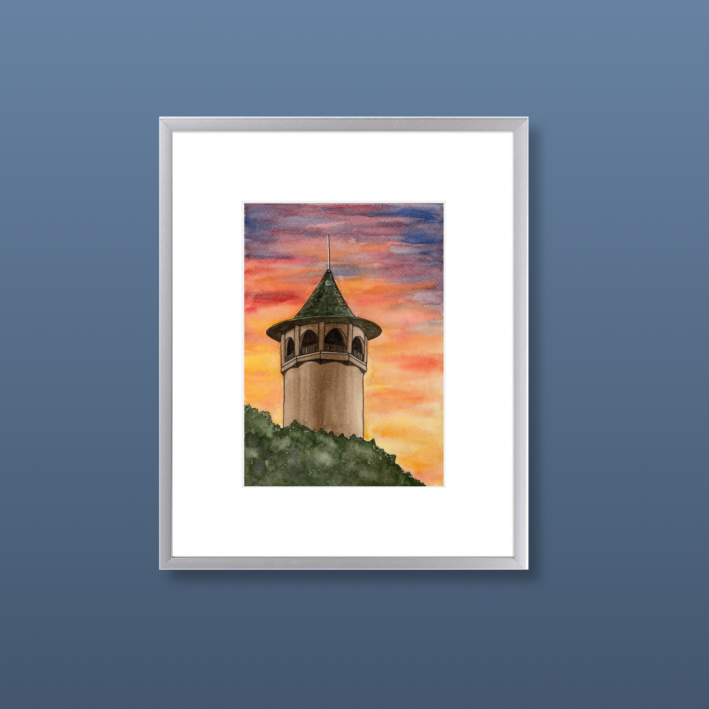 Witch's Hat - Framed Original Watercolor Painting