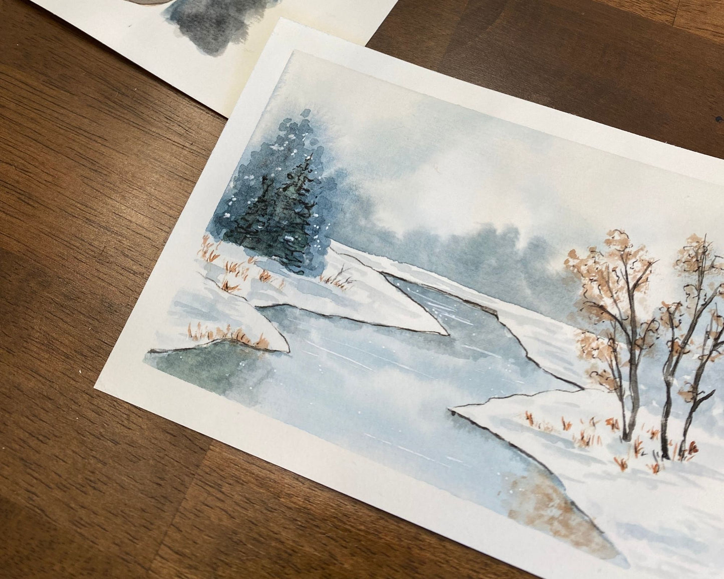 Winter Watercolor Class - Live on Zoom January 22nd