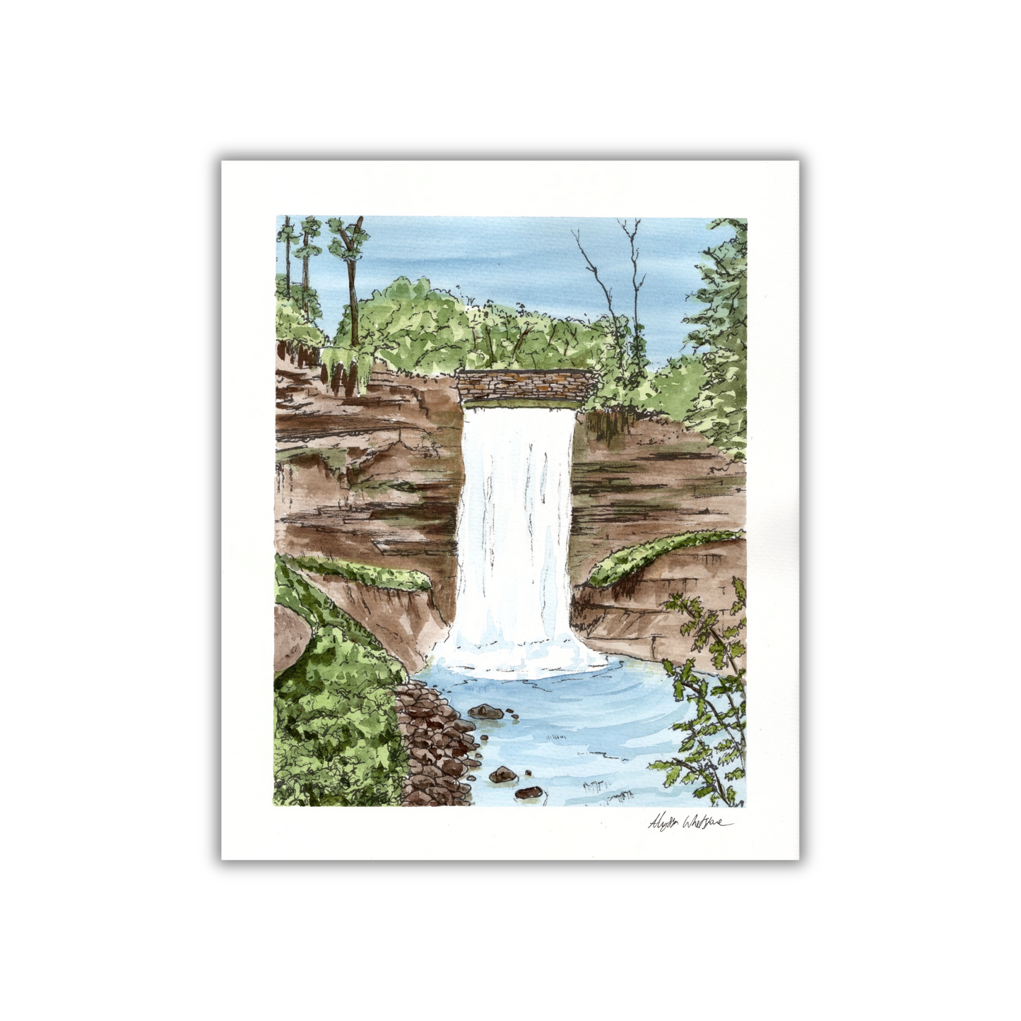 Minnehaha Falls Paint Me PAge