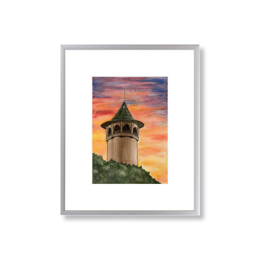 Witch's Hat - Framed Original Watercolor Painting