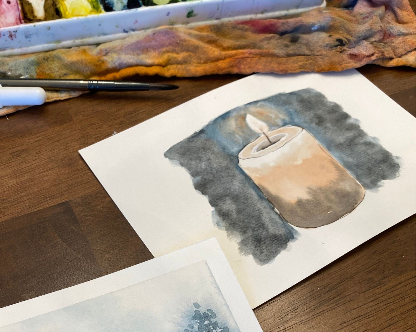 Winter Watercolor Class - Live on Zoom January 22nd