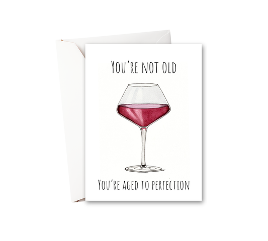 Aged to Perfection Watercolor Greeting Card