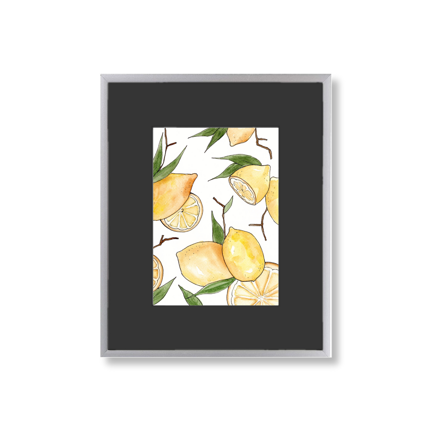 Lemons - Framed Original Watercolor Painting