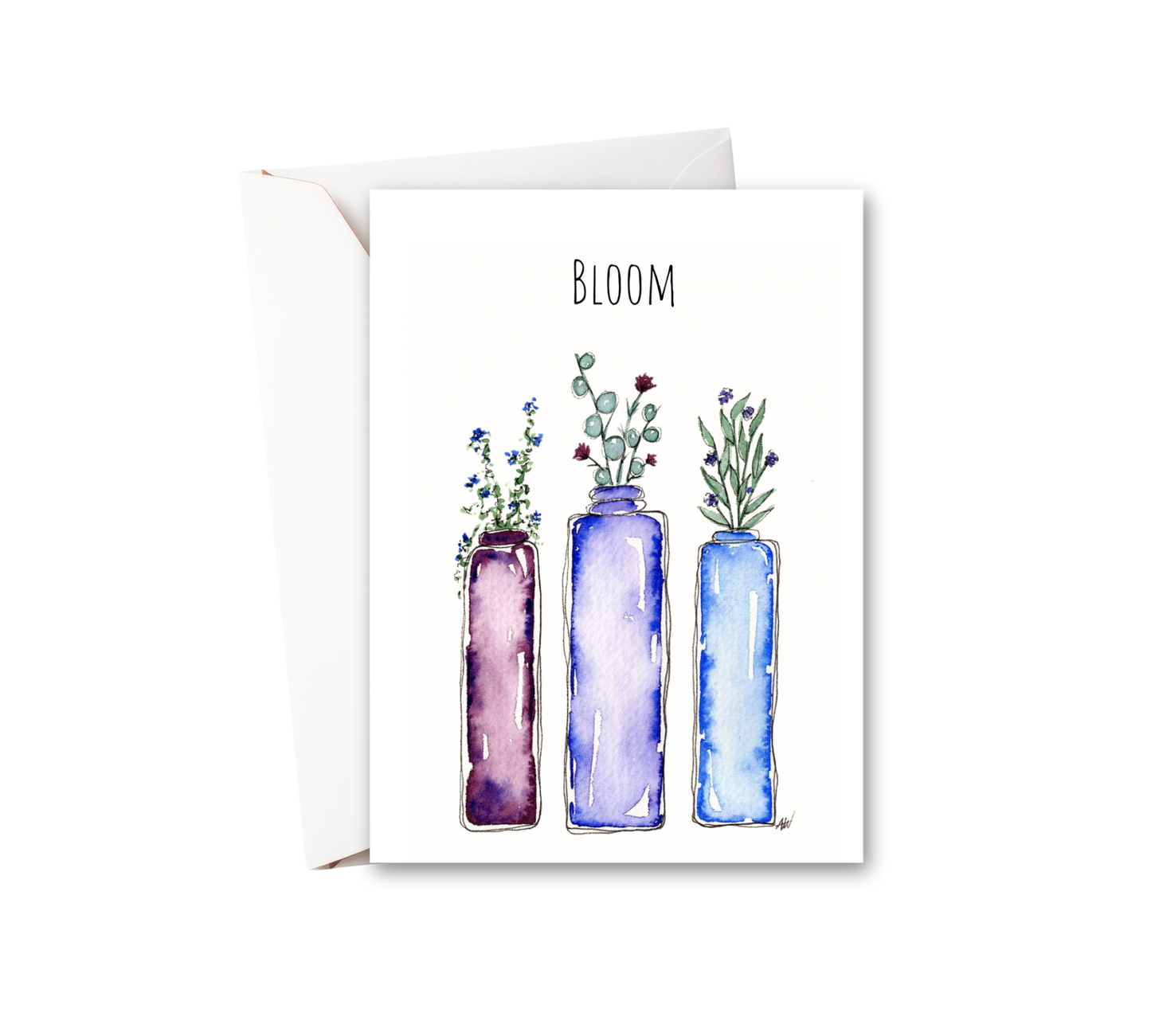 Bloom Watercolor Greeting Card
