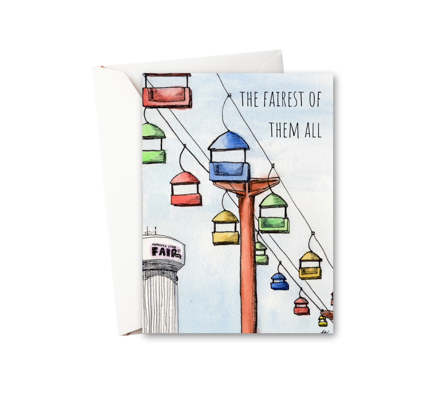 The Fairest of Them All - MN State Fair Watercolor Greeting Card