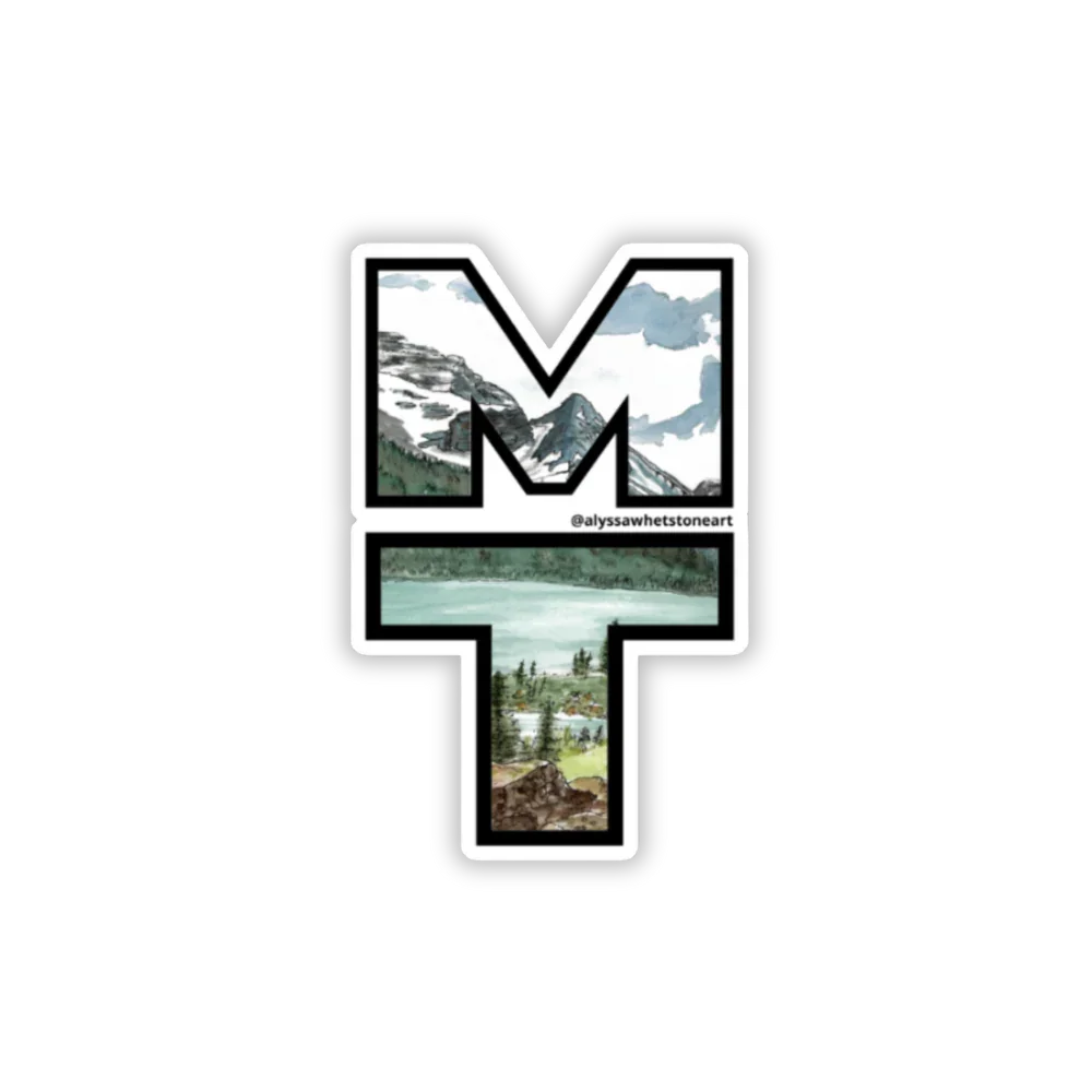 Montana East Glacier National Park - Vinyl Decal Sticker