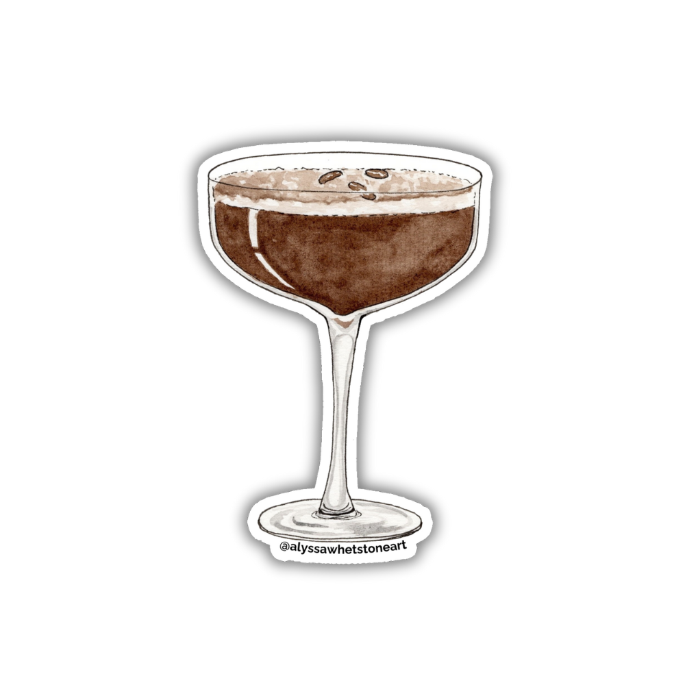 Espresso Martini - Vinyl Decal Sticker