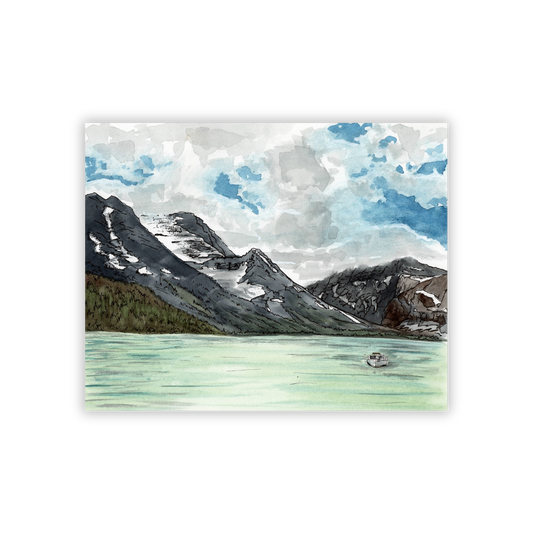 Lake Josephine East Glacier National Park Fine Art Print