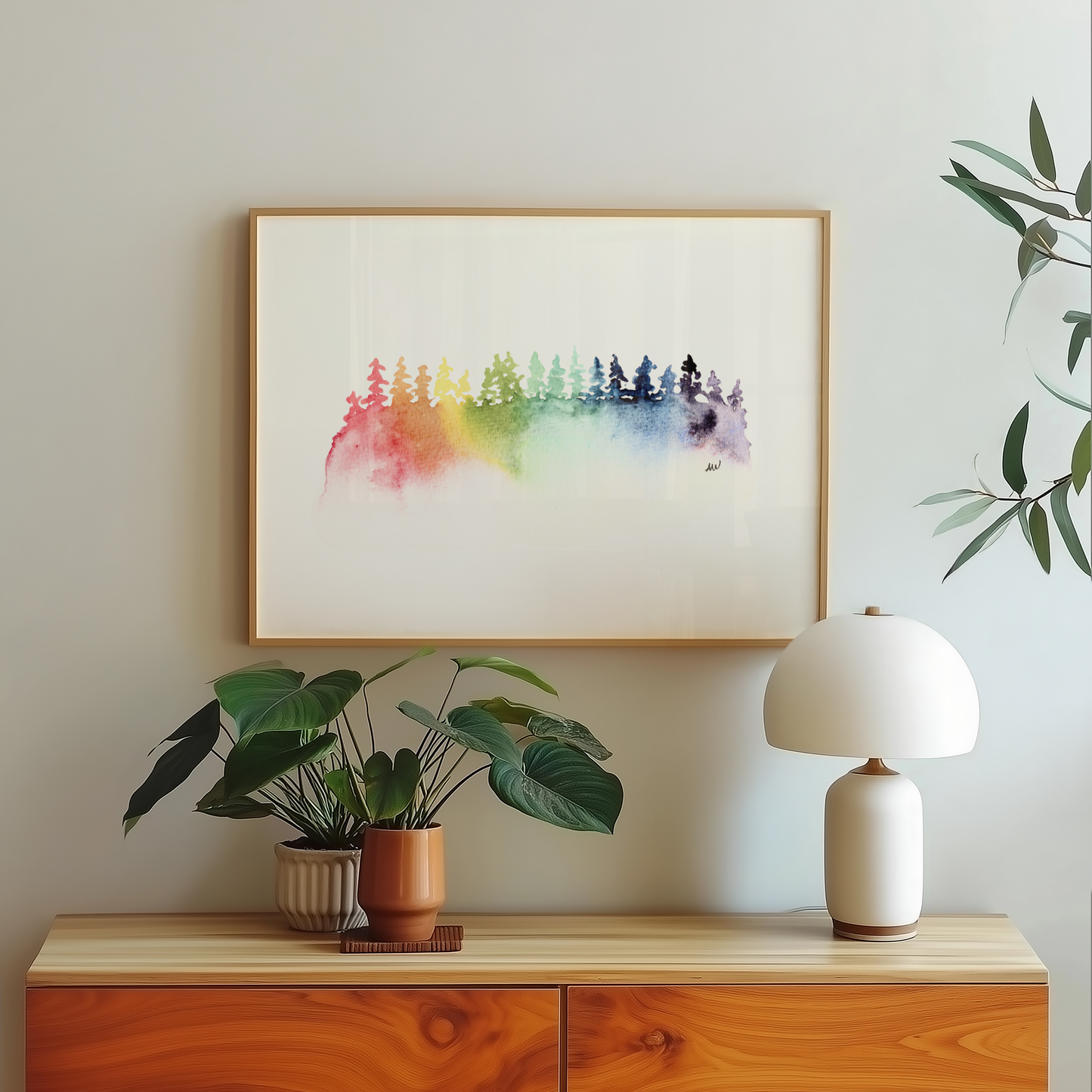 Rainbow Trees Fine Art Print