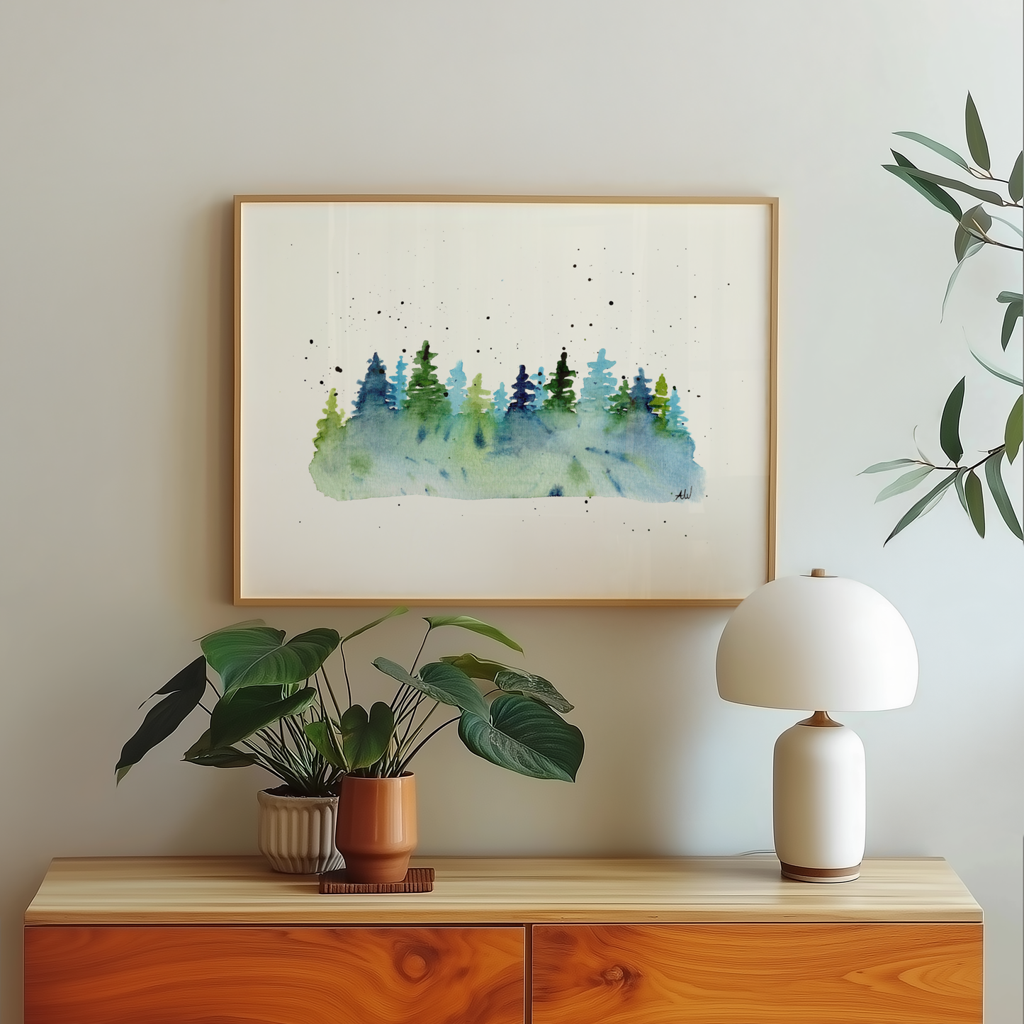 Cool Colored Trees Fine Art Print