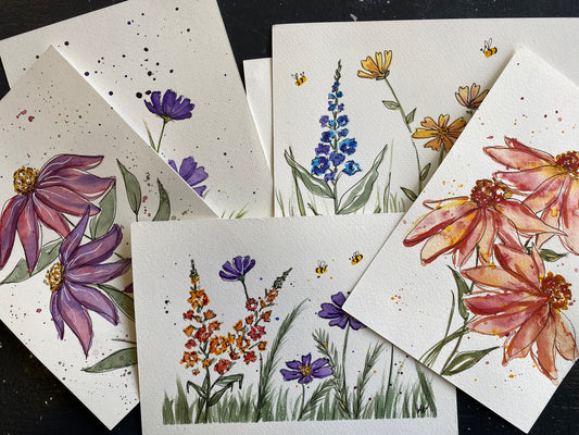 Watercolor Floral Class with Farmtown Brew Hall