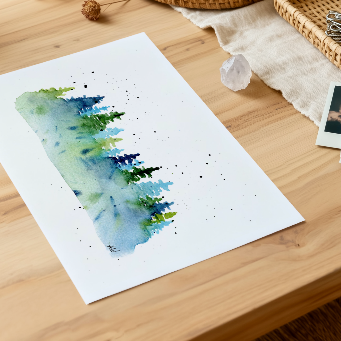 Cool Colored Trees Fine Art Print