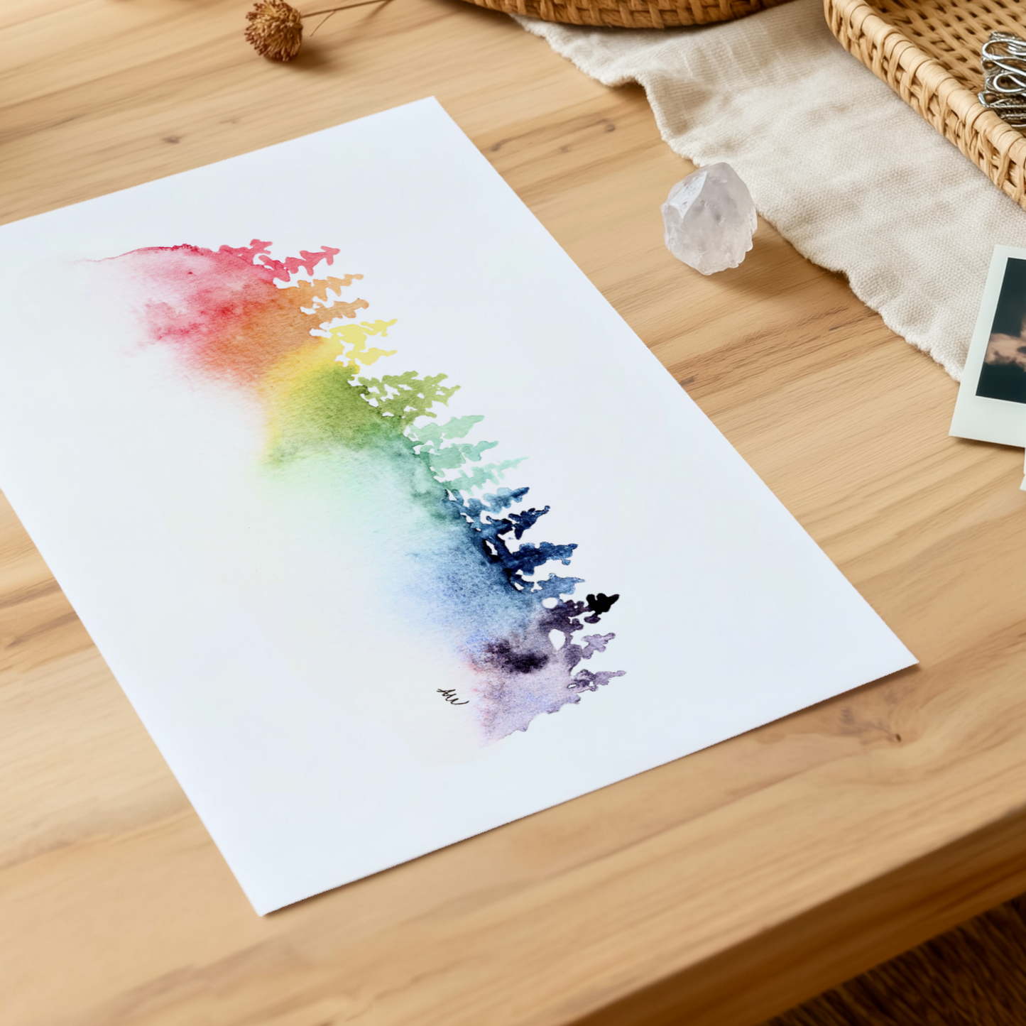 Rainbow Trees Fine Art Print