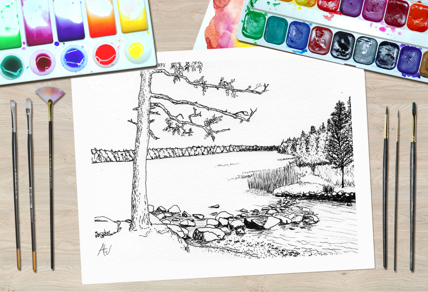 Lake Itasca Paint Me Page