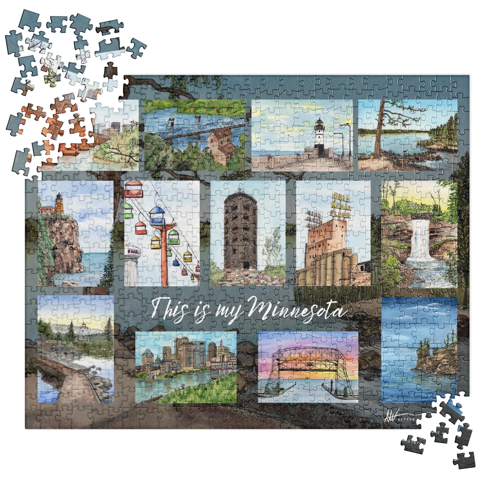 Iconic Minnesota Puzzle – alyssawhetstoneart