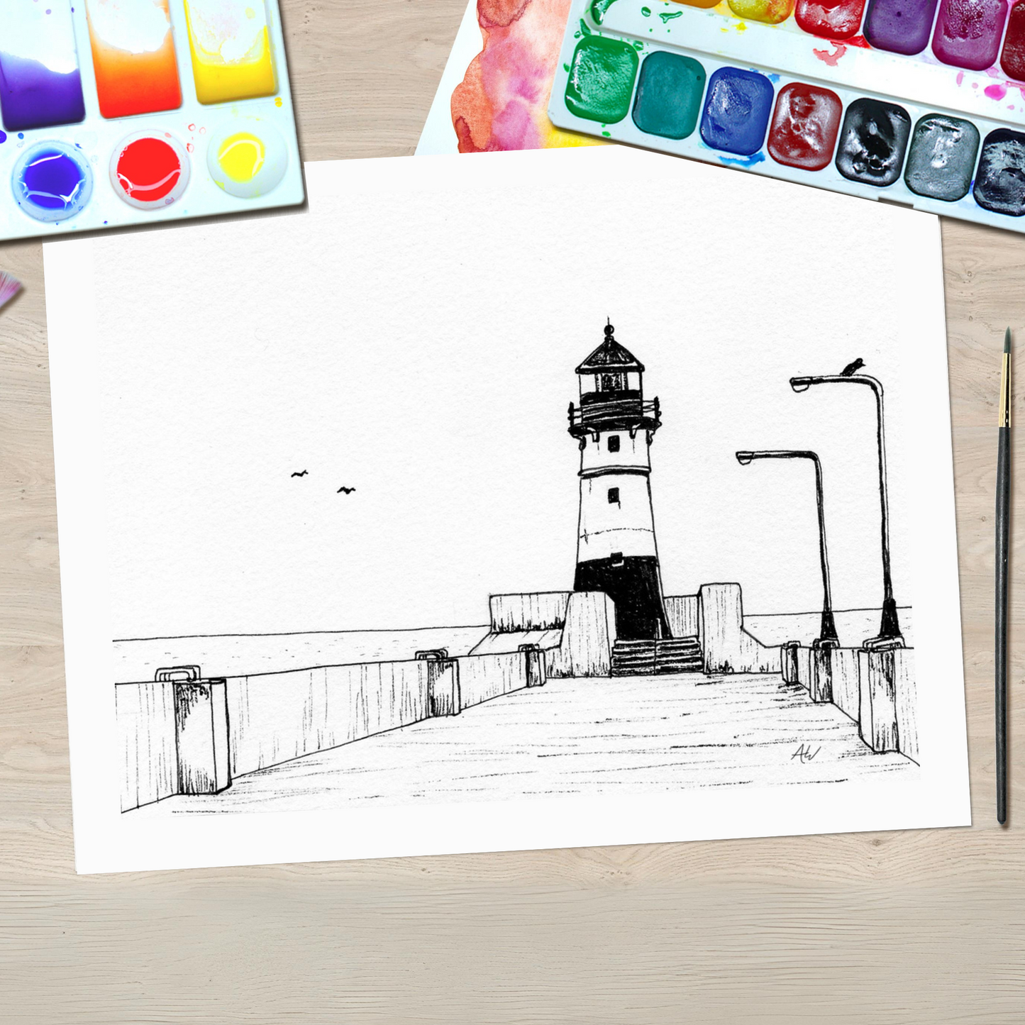 Lake Superior Lighthouse Paint Me Page