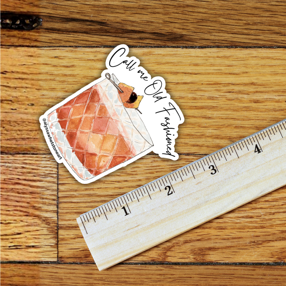 Call Me Old Fashioned - Vinyl Decal Sticker